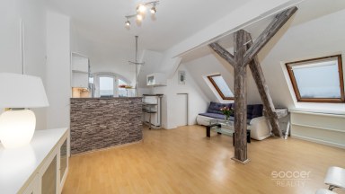 Velmi hezký byt s krásným výhledem a terasou v rodinné vile.