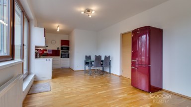 Pronájem krásného bytu 3+kk/terasa/balkon/2x GS, 89/66/10 m2, ul. Harlacherova, Praha 10 - Záběhlice