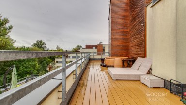 Pronájem krásného bytu 3+kk/terasa/balkon/2x GS, 89/66/10 m2, ul. Harlacherova, Praha 10 - Záběhlice