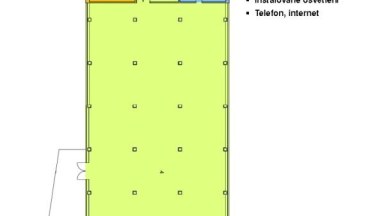 Pronájem skladovací haly a kanceláře, o výměře 926m2, ul. Ve Žlíbku, Praha 9 – Horní Počernice. 