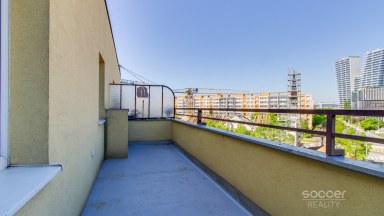 Pronájem bytu 1+1, 32 m² + terasa 15 m² + sklep 6 m², Praha 4 – Pankrác, ul. Neveklovská