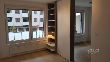Pronájem novostavby bytu 2 + kk/B/S v Praze 13 - Stodůlky, ulice Klementova.