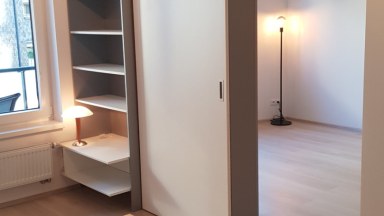 Pronájem novostavby bytu 2 + kk/B/S v Praze 13 - Stodůlky, ulice Klementova.