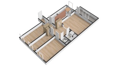 Pronájem bytu 4+1/L, 80 m2, Praha 4  - Háje, Hekrova