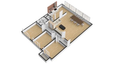 Pronájem bytu 4+kk/B/PS,107 m2, Praha  5 - Smíchov, ul. Ostrovského.