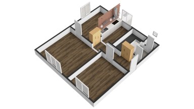 Příjemný byt se zahrádkou v Dobrovici u Mladé Boleslavi.