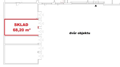 Sklad 68,20 m2, ulice Sokolovská, Praha 9 - Libeň