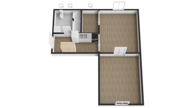 Pronájem bytu 2+kk, 45m2, Praha 5 - Smíchov, ul. Grafická.