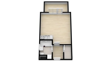 Pronájem bytu 1+kk/B/PS, 34 m2, Praha - Čakovice, ul. Bermanova.