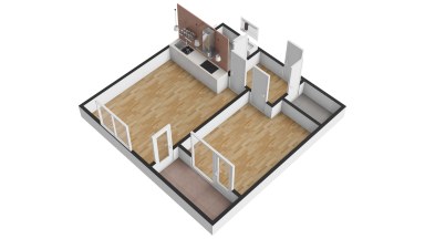 Prodej bytu 2+kk s balkonem a garážovým stáním v ulici Oty Bubeníčka, Praha 22 - Uhříněves