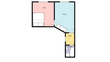 Pronájem bytu 1+1, 42 m2, Praha 8 - Kobylisy, ul. Čimická.
