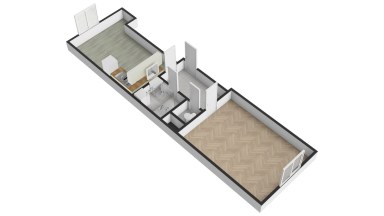 Pronájem bytu 2+kk, 50 m2, Praha 9 - Vysočany, ul. Čerpadlová.