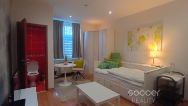 Pronájem bytu 1+kk, 22 m2, Praha 4 - Nusle, Na Jezerce