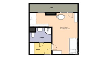 Pronájem bytu 1+kk/L/S, 32 m2, Praha 10 - Záběhlice, Bramboříková.