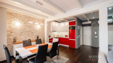 Pronájem exkluzivního mezonetového bytu 3+kk, 95 m² na Karlově náměstí